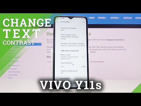 How to Activate High Contrast Text in VIVO Y11s – Turn On Auto Brightness