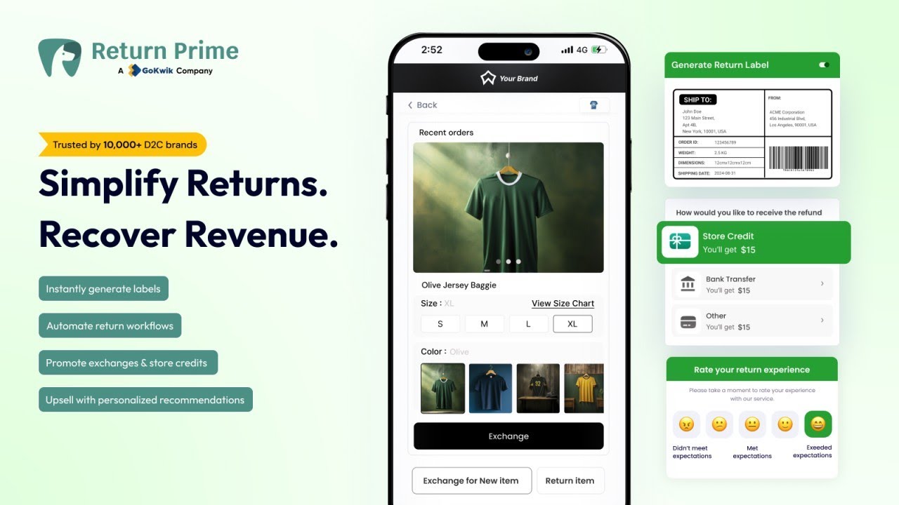 Return Prime:Return & Exchange Demo