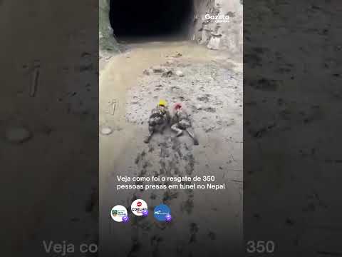 Militares resgatam 350 pessoas presas em túnel após avalanche no Nepal
