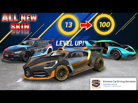 All New Skin Unlocked | Increase Level | Easy To Unlock Super Car - Extreme Car Driving Simulator