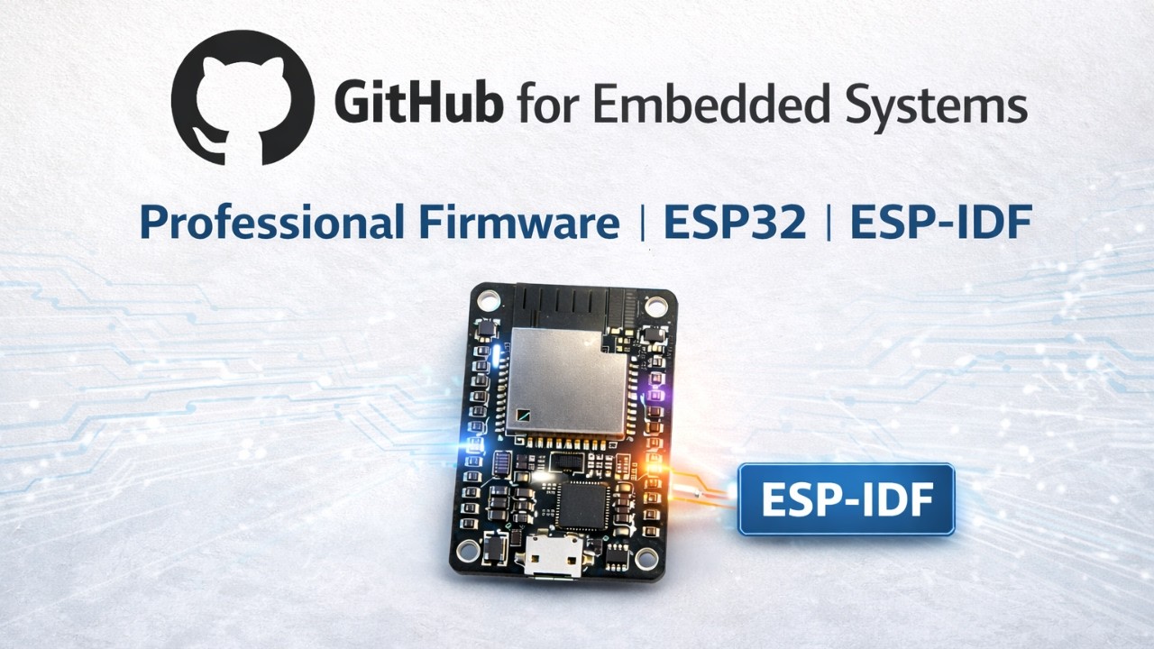 GitHub for Embedded Systems Developers | ESP32 Firmware Project Setup (ESP-IDF)