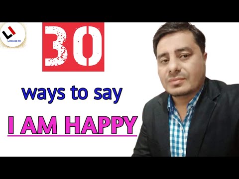 How to say, I'm happy | 30 ways to say I'm happy | Language Inn