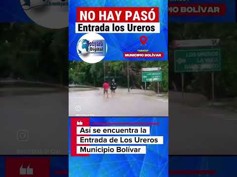 Río los Ureros amaneció desbordado en el municipio Bolívar estado Yaracuy