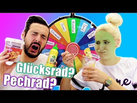 GLÜCKSRAD EIS CHALLENGE - SENF IM EISBECHER! Nina VS Kaan | Mystery Spin Wheel of Icecream