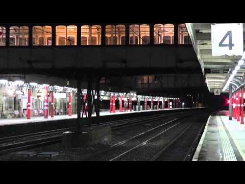 Class 86/90 action on the liners, at Lancaster, 11th February 2014
