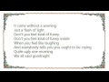 Warren Zevon - Quite Ugly One Morning Lyrics