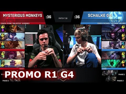 Mysterious Monkeys vs FC Schalke 04 | Game 4 Promotion/Relegation S8 EU LCS Spring 2017 | MM vs S04