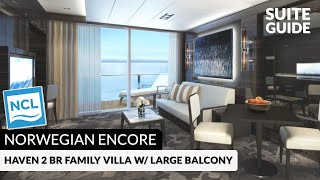 Norwegian Encore | Haven 2-Bedroom Family Villa with Large Balcony Tour & Review 4K