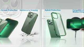 🛡️ JETech Clear Case for iPhone 13 Pro Max – Shockproof, Scratch-Resistant & Slim