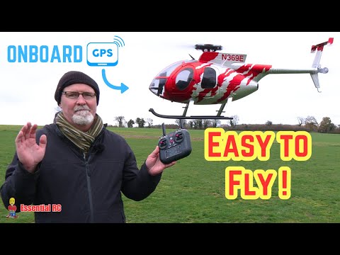 EASY TO FLY ! Eachine E220S MD500 Smart GPS Brushless RC Helicopter with Optical Flow/LiDAR Alt Hold