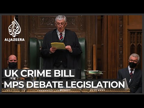 UK MPs debate new crime bill amid outrage over police protest response