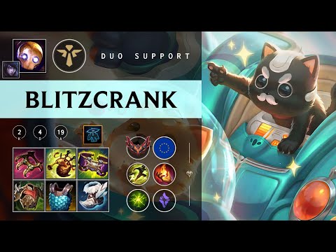 Blitzcrank Support vs Bard - EUW Grandmaster Patch 26.01