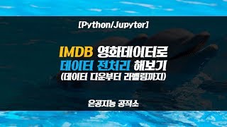 [Python/Jupyter] 자연어처리를 위한 IMDB 데이터 전처리 과정 (데이터 다운로드부터 라벨링까지!)