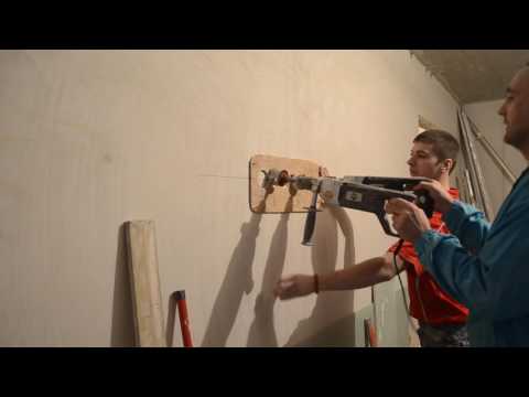 Sparky BUR2 350E и алмазные коронки из китая,кирпич.