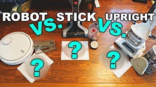 Robot Vacuum vs. Stick Vacuum vs. Upright Powered Vacuum