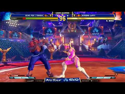 EVO 2018 - Street Fighter V Top 8 - Echo Fox Tokido vs BJKE RB Luffy