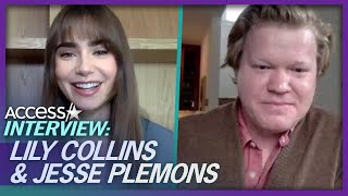 Lily Collins & Jesse Plemons Reveal Why Working w/ Their Spouses Is 'Easier Than Expected' video