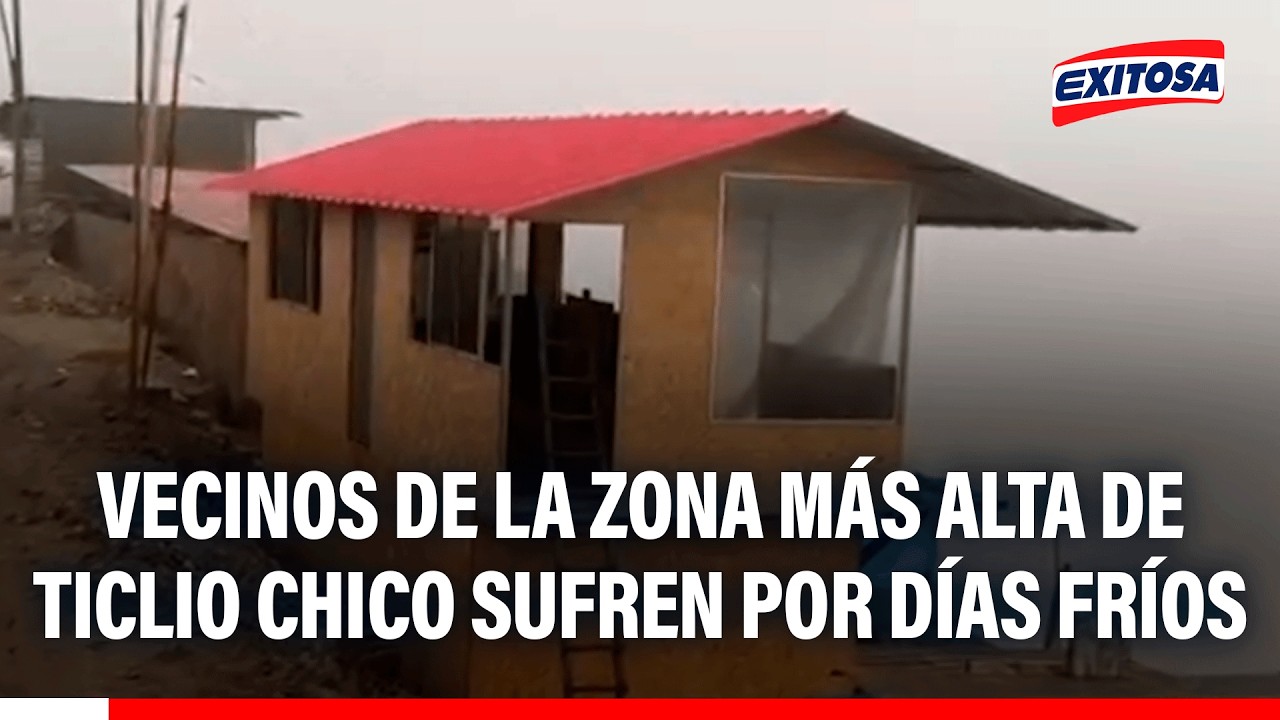 🔴🔵 Vecinos de la zona más alta de Ticlio chico sufren por días fríos