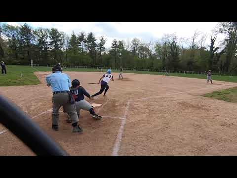 Single down third base line