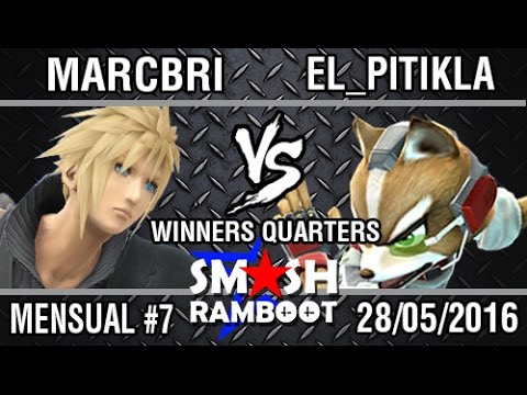 [SmashxRamboot #7] Marcbri (Diddy, Cloud) Vs. El_Pitikla (Fox) Winners quarters