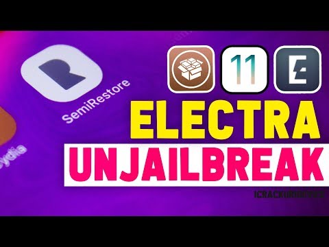 unJailbreak iOS 11.3.1 & 11.4 Rollectra! SemiRestore 11 - Uninstall, Delete & Remove Electra + Cydia