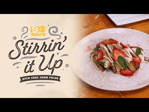 French Toast with Strawberries and Cream