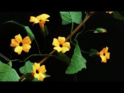 ABC TV | How To Make Black Eyed Susan Vine Paper Flower - Craft Tutorial