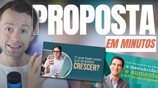 Apresentação de Proposta | Como fazer uma BOA PROPOSTA em MINUTOS para ser APROVADA | QUALQUER TIPO