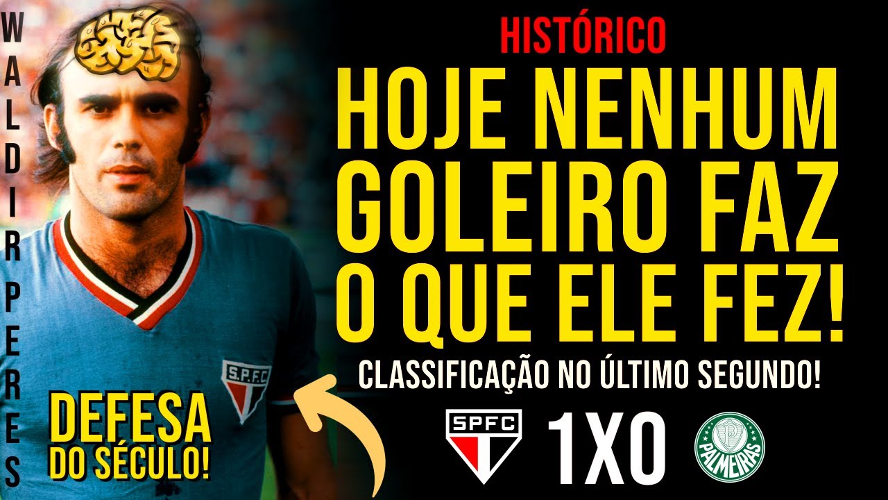 O DIA QUE O SÃO PAULO SE CLASSIFICOU NOS ÚLTIMOS MINUTOS E COM MILAGRE HISTÓRICO DE WALDIR PERES!