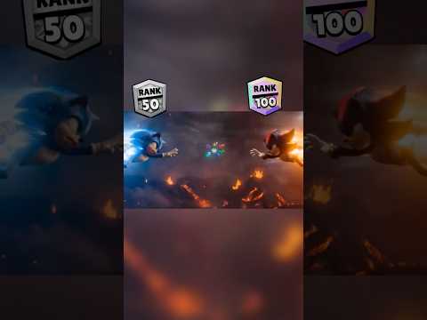 Brawl Star Rank Up Sonic Movie 3 Super Sonic V.S. Super Shadow Battle Finale￼￼ #sonicmovie3 #shorts