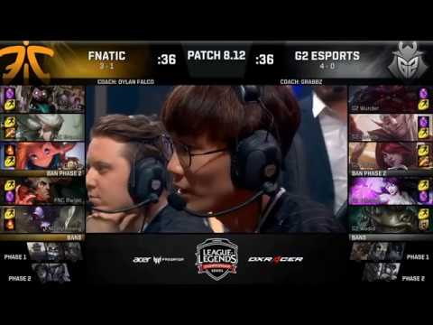 FNC (Caps Zoe) VS G2 (Perkz Xayah) Highlights   2018 EU LCS Summer W3D1