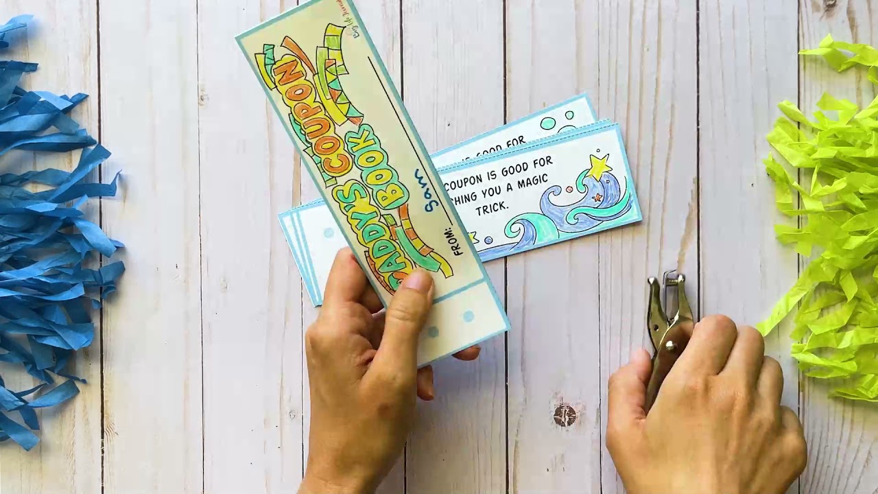 Coupon Book for My Dad Printable