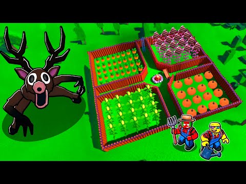 Making BIGGEST FARM in 99 Nights in the Forest🔦