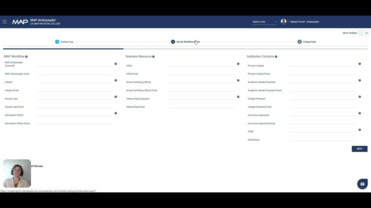 Set Up: Contact Log, Workflow & Data