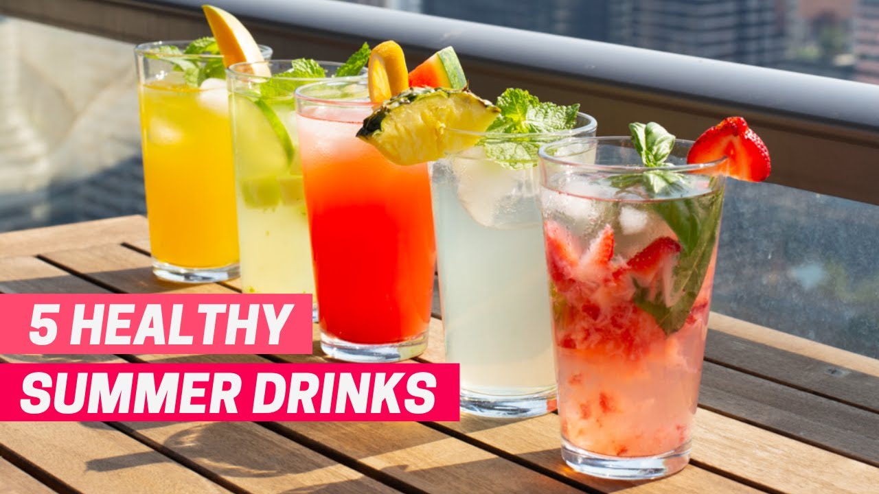 SUMMER DRINKS | Healthy + hydrating mocktails & cocktails