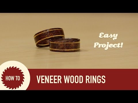 How to Make Wood Wedding Rings | Quick and Easy Video