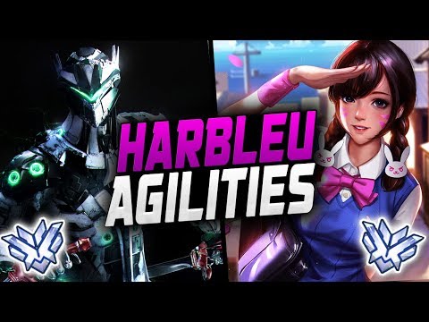 Agilities Pro Genji and Harbleu Impossible D.va! [ OVERWATCH SEASON 12 TOP 500 ]