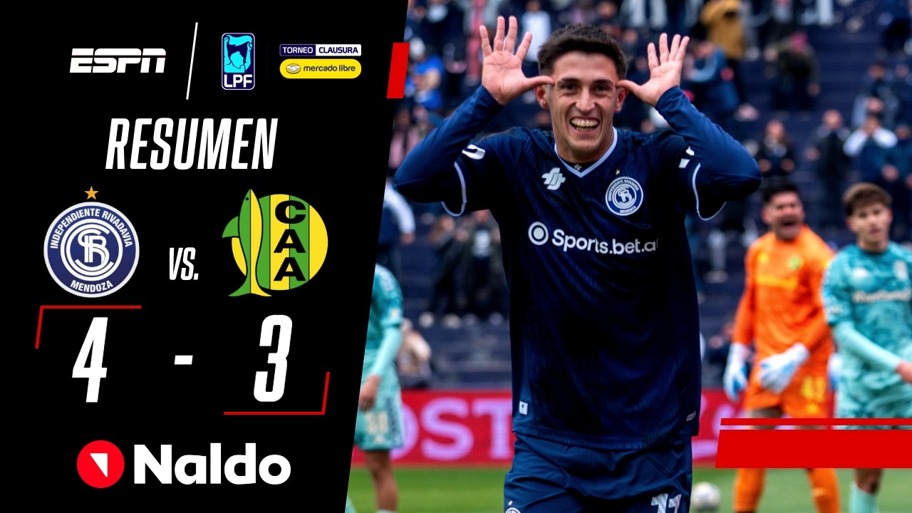 LA LEPRA MENDOCINA SE QUEDÓ CON EL PARTIDO DE LA FECHA | Ind. Rivadavia 4-3 Aldosivi | RESUMEN