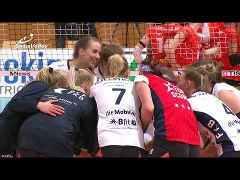 Highlights Playoff-Final Spiel 1: Viteos NUC - TS Volley Düdingen
