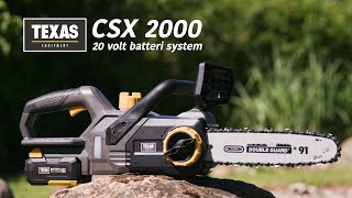 Akumulátorová reťazová píla TEXAS CSX 2000 (20V)