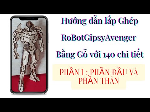 Mô hình lắp ráp robot GIPSY AVENGER bằng gỗ cao cấp