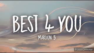 Maroon 5 | Best 4 U | Full HD (Lyrics) Music Video