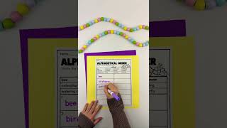 ABC order spring words worksheets for kids #kidslearning #puzzlesforkids #activitysheet #spring