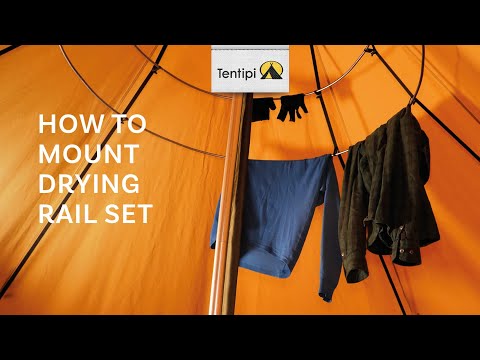 How to mount a Tentipi drying rail set
