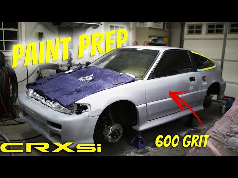 1989 CRX Rescue Part 13 - Paint Prep