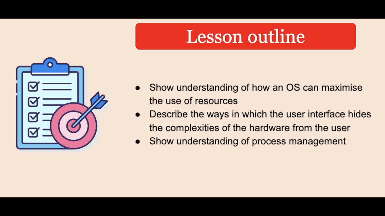 Year 13 Lesson 14 - Operating Systems and Process Management