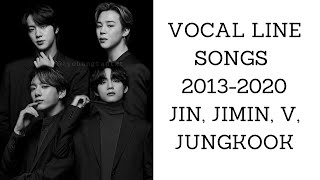 BTS VOCAL LINE SONGS COMPILATION (NOV 2020)