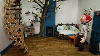 How to make a miniature living room set for stop motion animation