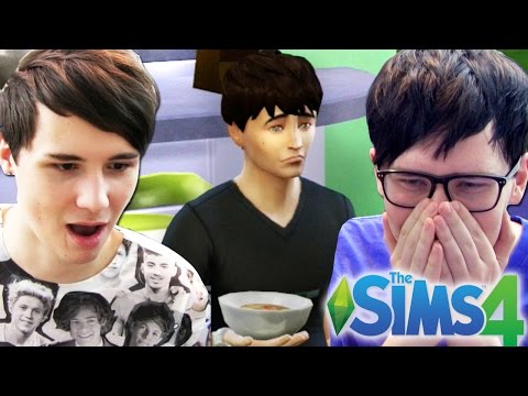 DIL'S FIRST DAY - Dan and Phil Play: Sims 4 #3