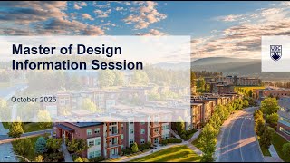 Master of Design Information Session